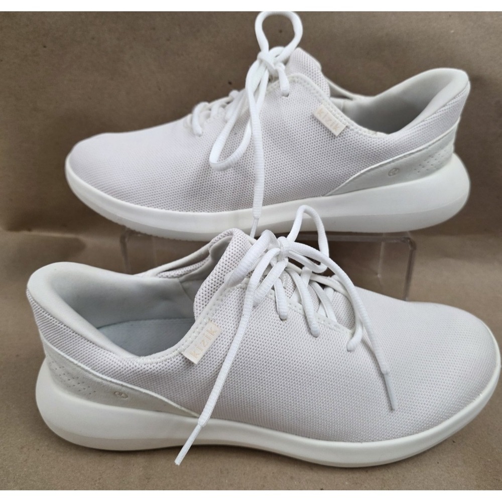 Kizik (Sz 11 Wide) Sneakers Womens Madrid Eco Knit White Marshmallow Walking